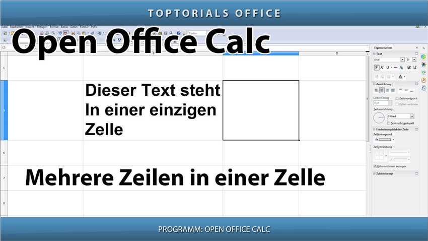 Einfache Schritte zur Bearbeitung von Tabellen in Open Office