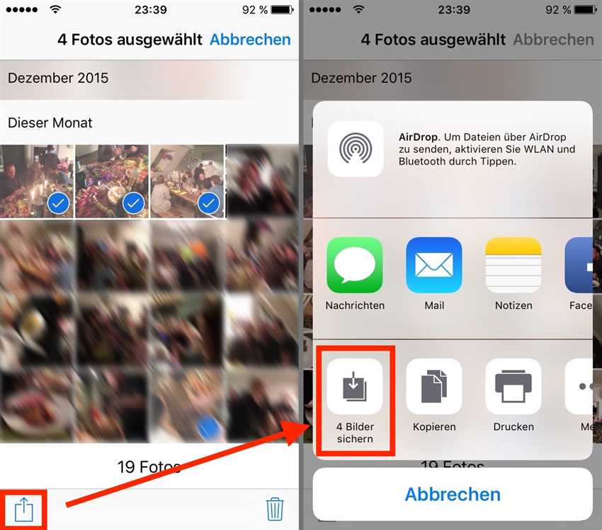 2. AirDrop verwenden