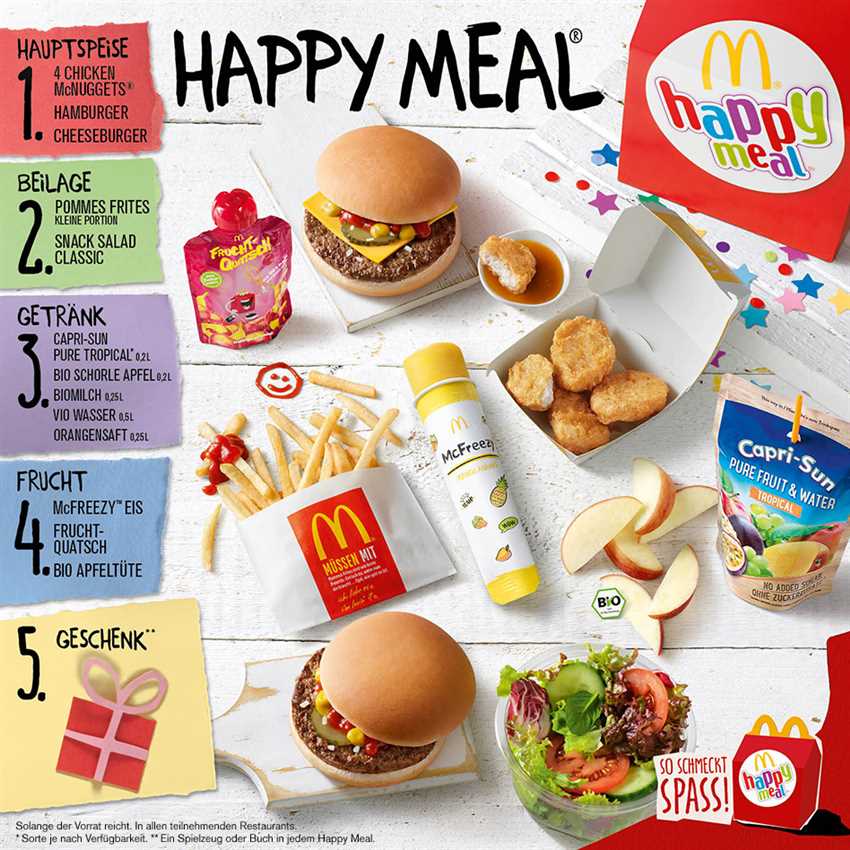 2. Aktuelle Preise für Happy Meal in Deutschland